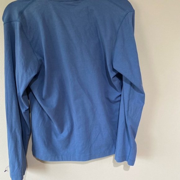 Lands’ End Quarter Zip Pull Over Blue - Picture 7 of 7